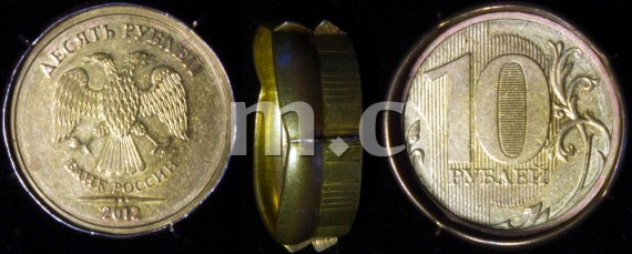 10 руб. 2012 г. ММД. Брак - двойная пробка. ID# RU360 10 руб. 2012 г. ММД. Брак - двойная пробка. ID# RU360