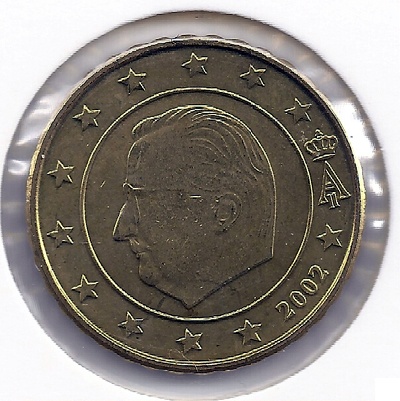Бельгия 10 евроцентов 2002